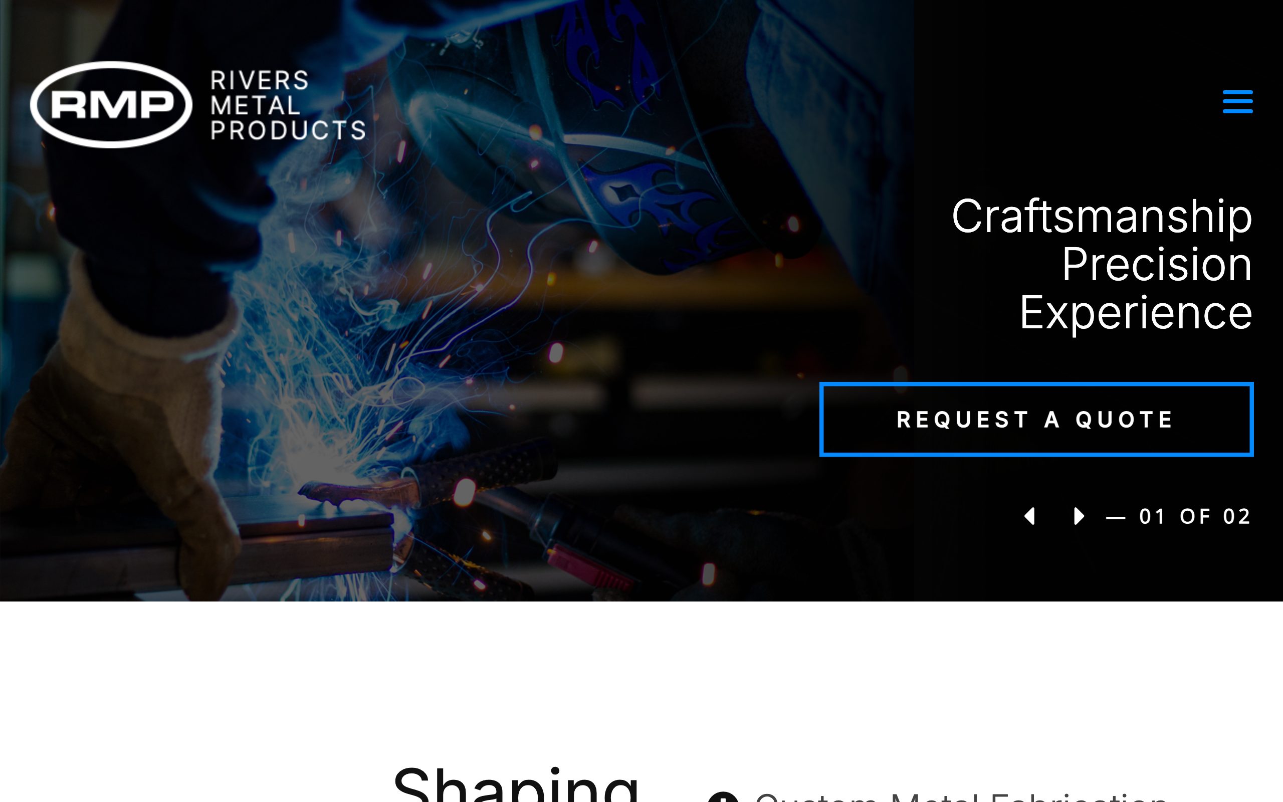 Rivers Metal Products homepage